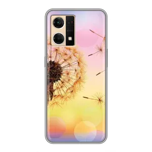 Силіконовий Чохол з кульбабками на Oppo Reno7 Pro 5G (Квітка-кульбаба)