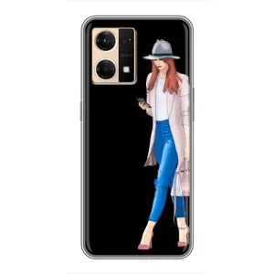 Чохол з картинкою Модні Дівчата Oppo Reno7 Pro 5G (Дівчина з телефоном)