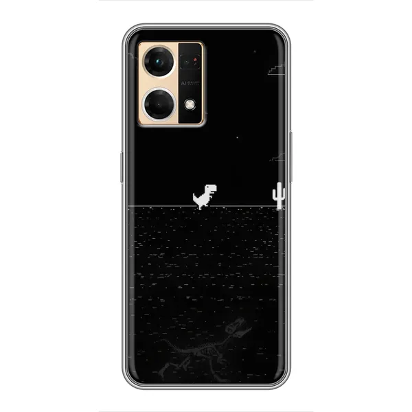 Чехол с рисунком «Динозаврик» для OPPO Reno7 Pro 5G Чехол с рисунком «Динозаврик» для OPPO Reno7 Pro 5G