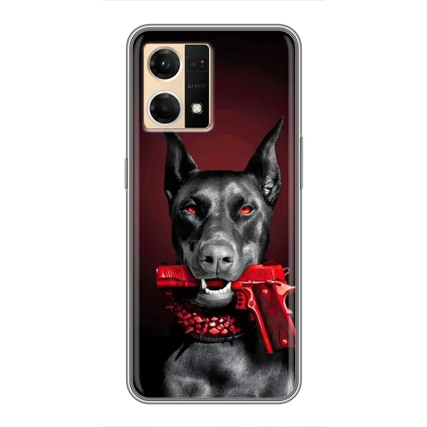 Чехол с рисунком «Доберман злой» для OPPO Reno7 Pro 5G Чехол с рисунком «Доберман злой» для OPPO Reno7 Pro 5G
