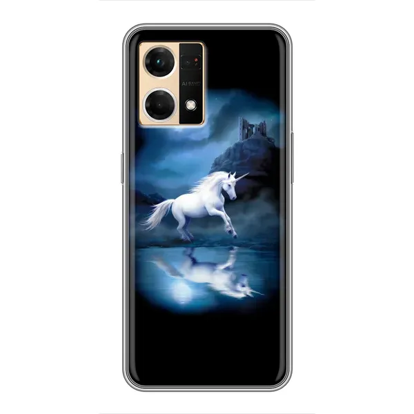 Чехол с рисунком «Единорог» для OPPO Reno7 Pro 5G Чехол с рисунком «Единорог» для OPPO Reno7 Pro 5G