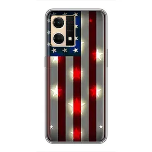 Чехол Флаг USA для Oppo Reno7 Pro 5G (Флаг США 2)