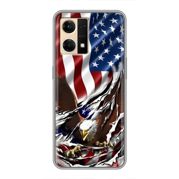 Чехол с рисунком «Флаг USA» для OPPO Reno7 Pro 5G