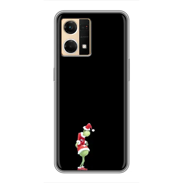 Чехол с рисунком «Гринч на чорном» для OPPO Reno7 Pro 5G Чехол с рисунком «Гринч на чорном» для OPPO Reno7 Pro 5G