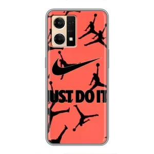 Силіконовый Чохол Nike Air Jordan на Оппо Рено 7 Про (5G) (Just Do It)