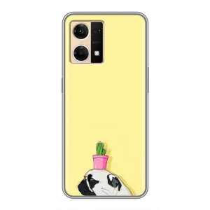 Бампер для Oppo Reno7 Pro 5G з картинкою "Песики" (Кактус на голові)