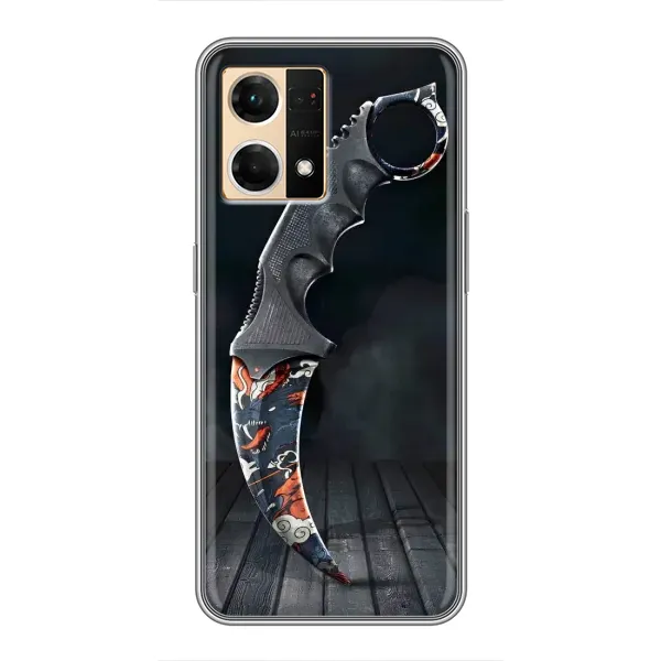 Чехол с рисунком «Кинжал КС ГО» для OPPO Reno7 Pro 5G Чехол с рисунком «Кинжал КС ГО» для OPPO Reno7 Pro 5G