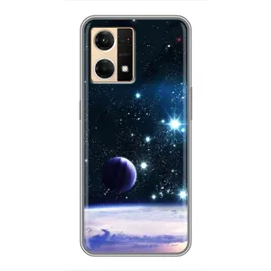 Чехол (ТПУ) с планетами на Oppo Reno7 Pro 5G (Космический вид)