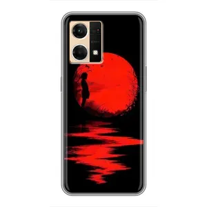 Летний Чехол на Oppo Reno7 Pro 5G (Красный Закат)