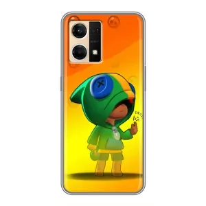 Чохол Бравл Старс для Oppo Reno7 Pro 5G (LEON в кофті)
