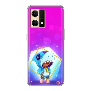 Чохол Бравл Старс для Oppo Reno7 Pro 5G (Леон у костюмі Акули)