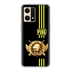 Чехол (TPU) с картинкой "Лого Пабг" на Оппо Рено 7 Про (5G) (Лого PUPG)