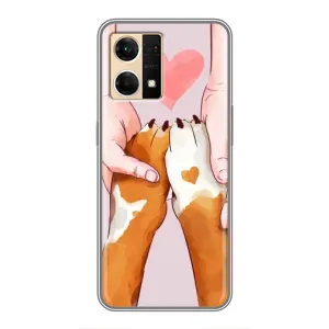 Чохол (ТПУ) Милі песики для Oppo Reno7 Pro 5G (Любов до собак)