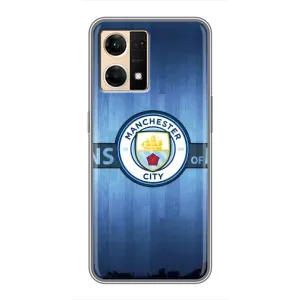 Силиконовые Чехлы принт Футбол на Oppo Reno7 Pro 5G (ManCity)