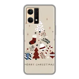 Чехол Санта Клаус для Oppo Reno7 Pro 5G (Merry Christmas)
