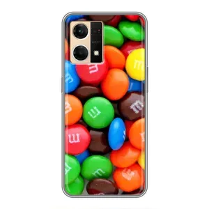 Чехол с изображением вкусной еды для Oppo Reno7 Pro 5G (Разноцветные M&M'S)