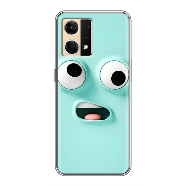 Чехол с рисунком «Забавное мятное лицо» для OPPO Reno7 Pro 5G Чехол с рисунком «Забавное мятное лицо» для OPPO Reno7 Pro 5G