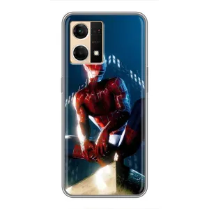 Чехол Супергерой Человека Паука на Oppo Reno7 Pro 5G (Паук на доме)