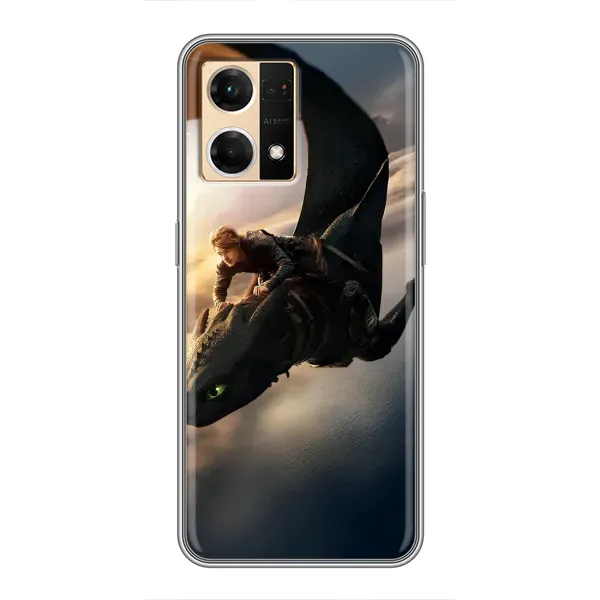 Чехол с рисунком «Полет Беззубика» для OPPO Reno7 Pro 5G Чехол с рисунком «Полет Беззубика» для OPPO Reno7 Pro 5G