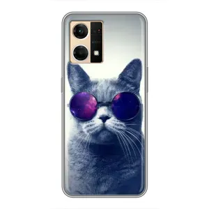 Бампер з зображенням Котиків для Оппо Рено 7 Про (5G) (Стильний КОТ)