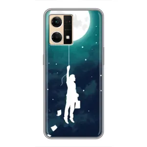 Чехол (ТПУ) с планетами на Oppo Reno7 Pro 5G (To The moon)