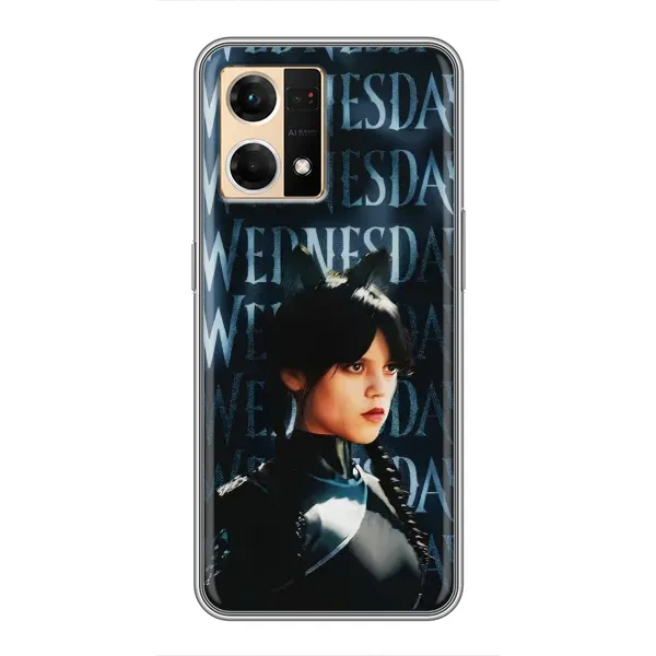 Чехол с рисунком «Уэнздей с ушками» для OPPO Reno7 Pro 5G Чехол с рисунком «Уэнздей с ушками» для OPPO Reno7 Pro 5G