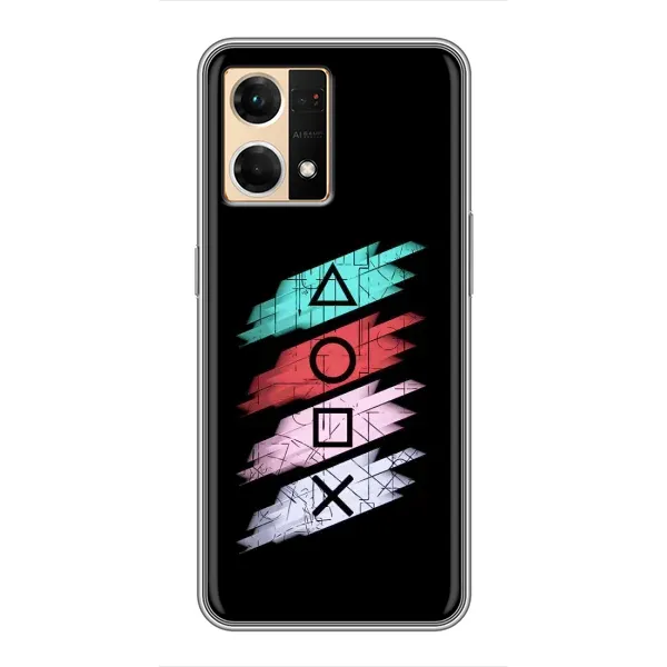 Чехол с рисунком «Значки Sony» для OPPO Reno7 Pro 5G Чехол с рисунком «Значки Sony» для OPPO Reno7 Pro 5G