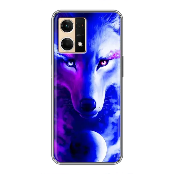 Чехол с рисунком «Арт-Волк» для OPPO Reno7 4G Чехол с рисунком «Арт-Волк» для OPPO Reno7 4G
