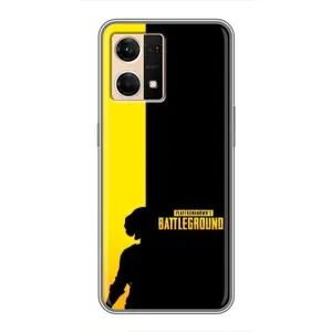 Чехол (TPU) с картинкой "Лого Пабг" на Оппо Рено 7 (4G) (Battlegrounds)