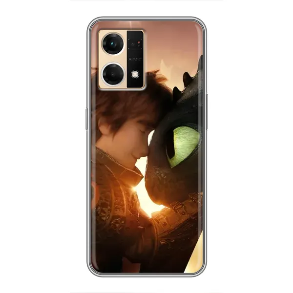 Чехол с рисунком «Беззубик и Иккинг» для OPPO Reno7 4G Чехол с рисунком «Беззубик и Иккинг» для OPPO Reno7 4G