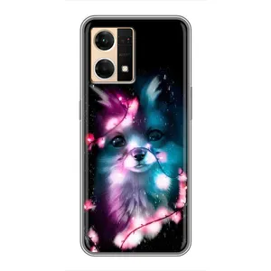 Чехол с Лисичкой для Oppo Reno7 4G (Черная Лиса)