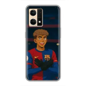 Чехол Ламин Ямаль на Оппо Рено 7 (4G) (Футболист Ямаль)