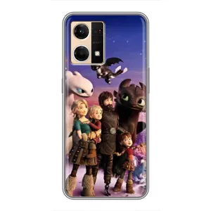 Чехол дракон Беззубик для Oppo Reno7 4G (Герои дракона)