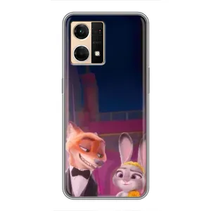 Силиконовый чехол с принтом Зоотрополіс для Oppo Reno7 4G (Главные герои)