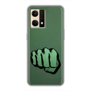 Чехол Супергерои Марвел на Оппо Рено 7 (4G) (Халк)