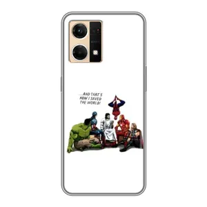 Чехлы для Oppo Reno7 4G (Для Христиан) (Иисус супергерой)