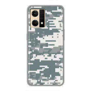Камуфляжный Чехол для Оппо Рено 7 (4G) (Камуфляжный Хаки)