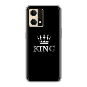 Чохол (Корона на чорному фоні) для Оппо Рено 7 (4G) (KING)