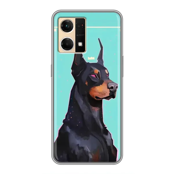 Чехол с рисунком «Король доберман» для OPPO Reno7 4G Чехол с рисунком «Король доберман» для OPPO Reno7 4G