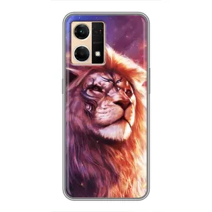 Чехол с картинкой на Oppo Reno7 4G (Красочный ЛЕВ)