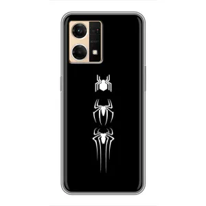 Чехол Супергерой Человека Паука на Oppo Reno7 4G (Лого паука)
