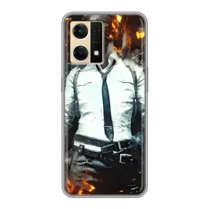 Чохол з картинкою "Герой Pubg" на Oppo Reno7 4G (Man Пубг)