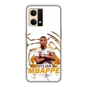 Чехол (TPU) с Футболистом на Oppo Reno7 4G (Мбаппе Реал)