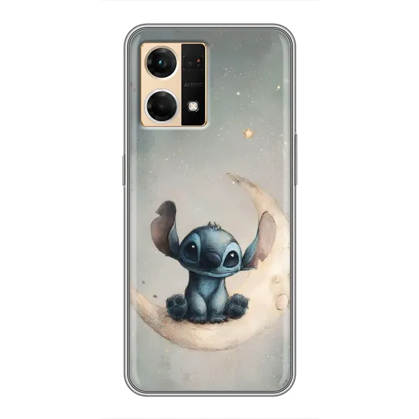 Чехол с рисунком «Милый Стич» для OPPO Reno7 4G Чехол с рисунком «Милый Стич» для OPPO Reno7 4G