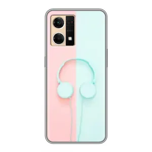 Девчачий Чехол для Oppo Reno7 4G (Наушники)