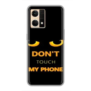 Чохол з Прикольним Принтом на Oppo Reno7 4G (Не чіпай мій телефон)