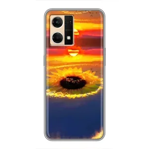 Чехлы с картинкой Подсолнухов для Оппо Рено 7 (4G) (Небо подсолнух)