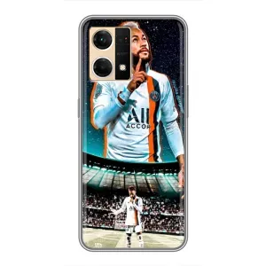 Силиконовый Чехол Oppo Reno7 4G (Неймар ПСЖ)