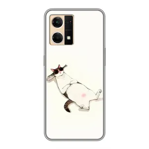 Чехол на тематику: Коты для OPPO Reno7 4G (Отдых)