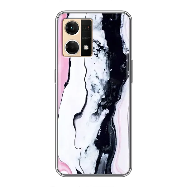 Чехол с рисунком «Розовый мрамор» для OPPO Reno7 4G Чехол с рисунком «Розовый мрамор» для OPPO Reno7 4G